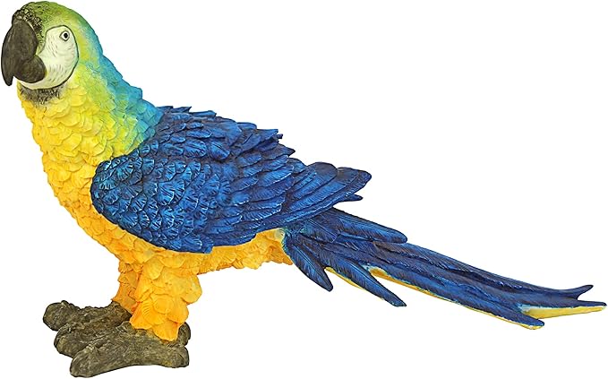 Design Toscano Mortimer the Macaw Tropical Parrot Statue