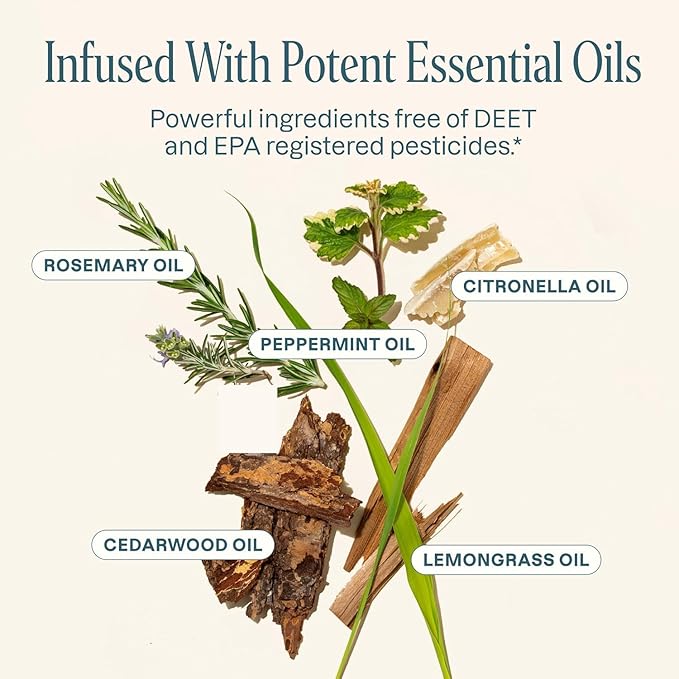 Cliganic Natural Mosquito Repellent Candle (9oz, Pack of 2) | Citronella, DEET Free, Essential Oil Infused for Outdoor, Camping | Burns 40 Hours