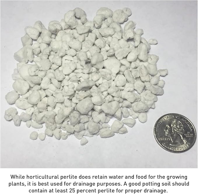 Norcal Perlite Horticultural Organic Certified Premium Screened Coarse – Garden Indoor Outdoor Plants – Soil Additive Better Aeration and Drainage - 4 Cubic Feet (103 Quarts) 1 Bag