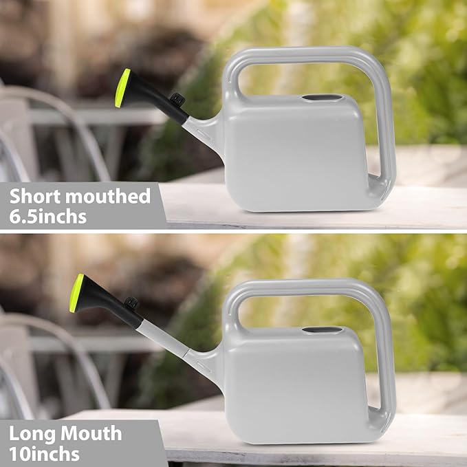 Outdoor Watering Can for Plants Indoor Watering Can for Houseplants 3/4 Gallon 3L (Grey)