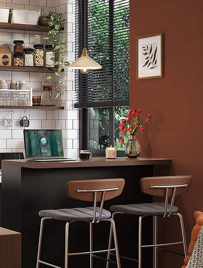 Dimoon 118''x17.7'' Orange Peel and Stick Wallpaper Contact Paper Modern Self Adhesive Wall Paper Removable Renter Friendly Textured Solid Color Shelf Cabinet Vinyl Roll (118''x17.7'',Vermilion)