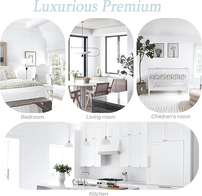 Dimoon 236''x17.7'' White Thicken Peel and Stick Wallpaper Contact Paper Modern Self Adhesive Wall Paper Removable Renter Friendly Textured Solid Color Vinyl Roll (236''x17.7'',White Thicken)