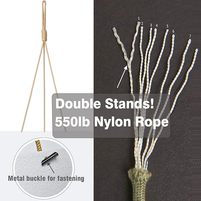 13 Inch 2 Pack Large Hanging Planters for Indoor Outdoor Plants, Plastic Hanging Basket Pots for House Plants Flowers, White