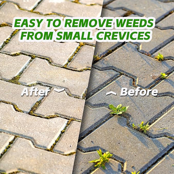 Japanese Crack Weeder Sickle Garden Tool Crevice Weeding Tool, L-Shape Manual Weeder Gardening Tool Crack Sickle, Grass Cutter Knife, for Sidewalk, Driveway and Garden (Weeder Puller)