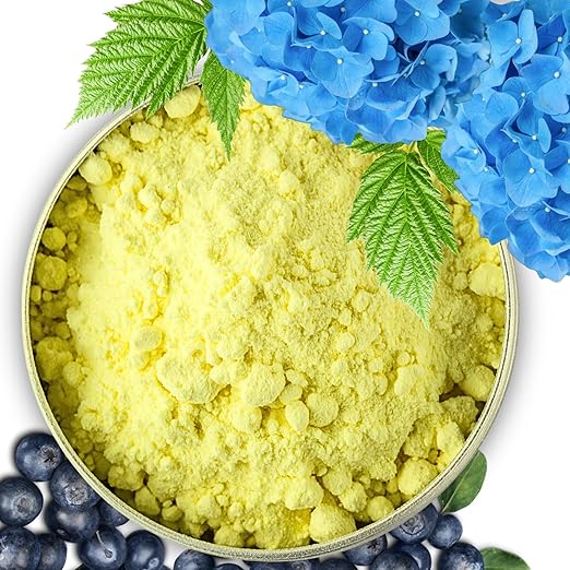 Elemental Sulfur for Soil - 90% Purity Wettable Sulfur Powder for Plants - Garden Soil Acidifier for Blueberries & Hydrangea Blue (1/2 Quart - 0.9 lb.)