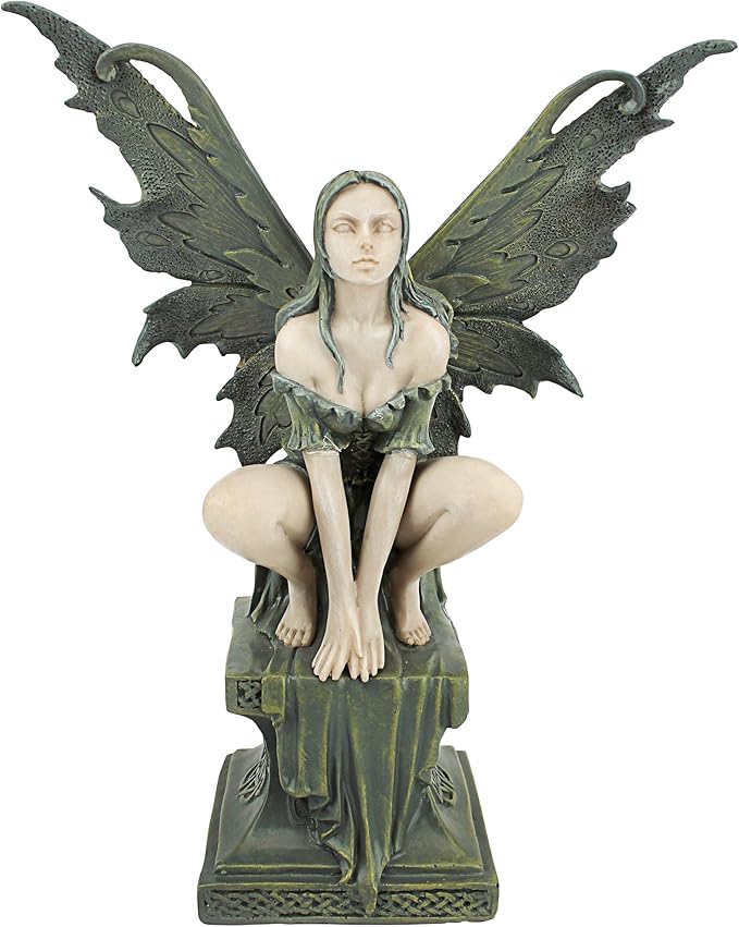 Design Toscano Small Celtic Fairy Perilous Perch Statue