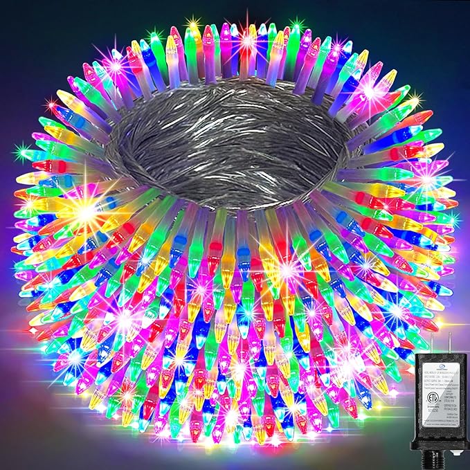 1500 LED Chrstmas String Lights, 492FT Super Long Christmas Lights with 8 Modes, Christmas Tree Lights with Timer Memory for Indoor Outdoor Tree Fence Garden Xmas Wedding Party Decor Multicolor