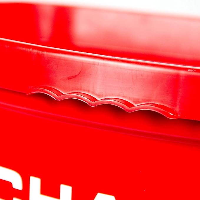 Chapin 8303C Made in the USA 100 lb. Contractor Turf Broadcast Spreader with Enclosed Gears System, Rugged Powder Coated Steel Frame, 12 Inch Tire, Includes Rain Cover and Grate, Red