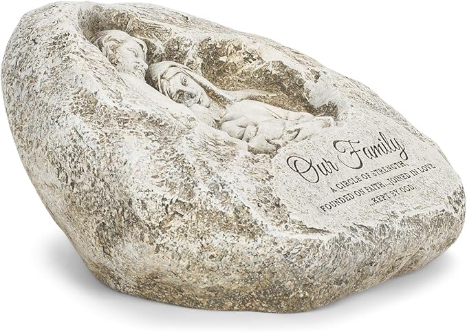 Joseph's Studio by Roman Inc., HOLY Family Garden, Garden Collection, Religious Statue, Holy Family, Memorial, Angel, Patron Saint, Garden Décor (7x8x4)