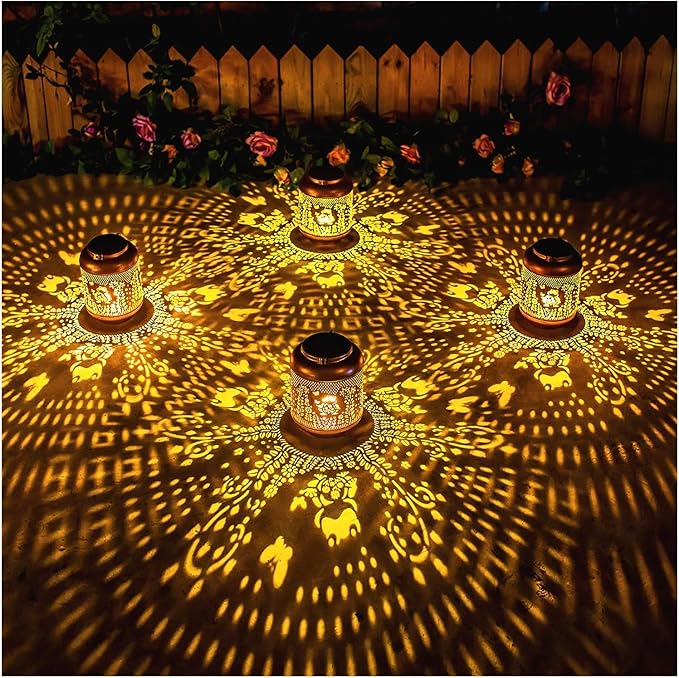 Frog Solar Lanterns Outdoor Waterproof Hanging Solar Lights Frog Gifts for Women Men Mom Metal Decorative LED Outdoor Lanterns for Patio, Lawn, Landscape, Garden Decor, Yard Decorations