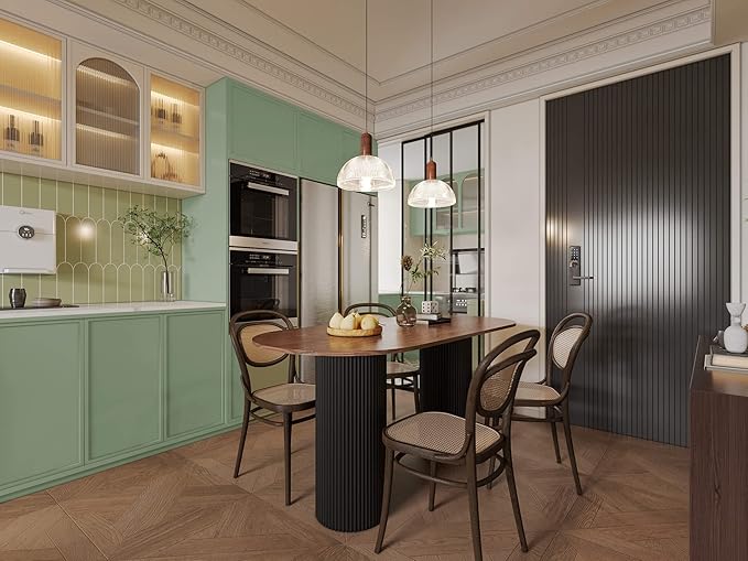 Dimoon 236''x17.7'' Cyan Peel and Stick Wallpaper Contact Paper Modern Self Adhesive Wall Paper Removable Renter Friendly Textured Solid Color Shelf Cabinet Vinyl Roll (236''x17.7'',Peppermint)