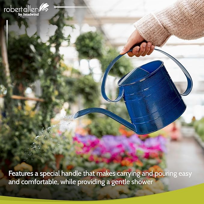 Robert Allen MPT01504 Danbury Watering Can, 0.5 Gallon, Oceanside