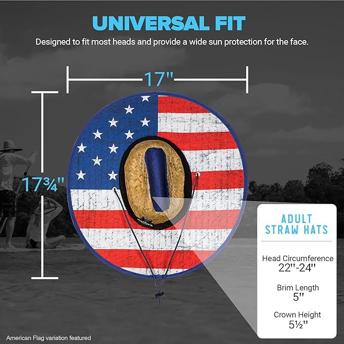 S A Company Summer Straw Hats for UV Sun Protection | Unisex Adult