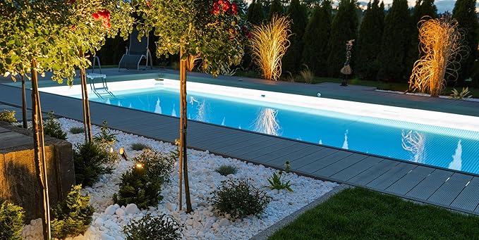 GKOLED Solid Brass Spotlight Low Voltage Landscape Lighting, LED Outdoor Lights for Garden Patio Yard, Directional Up and Down Light with 5W MR16 Bulb, 12V 2700K Warm White, 2 Pack