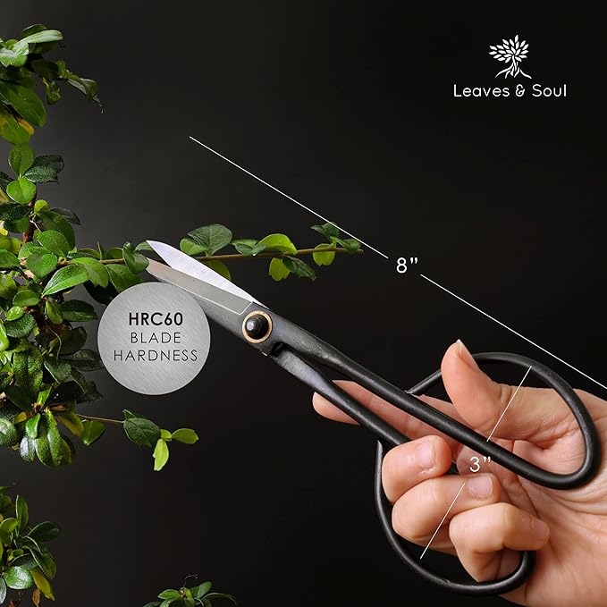 Professional Bonsai Slim Scissors | Pruning Shears for Trimming Plants | Japanese Gardening, Bonsai Tools | Garden Scissors