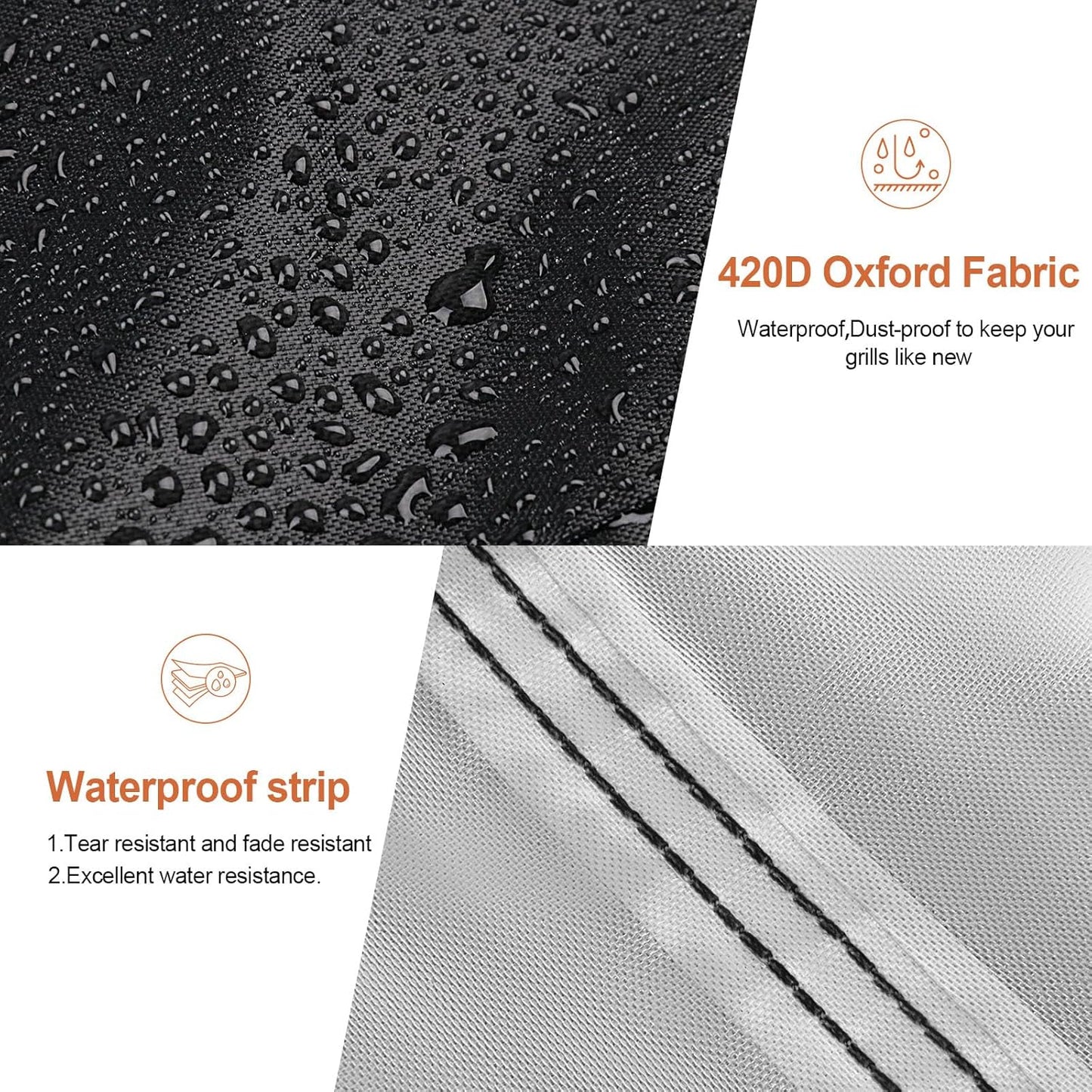 Grills Cover for Charbroil Performance Small Grill - CB1250116P6, Waterproof Gas Charcoal Smokers Grill Covers-32 W x 23" D x 40" H