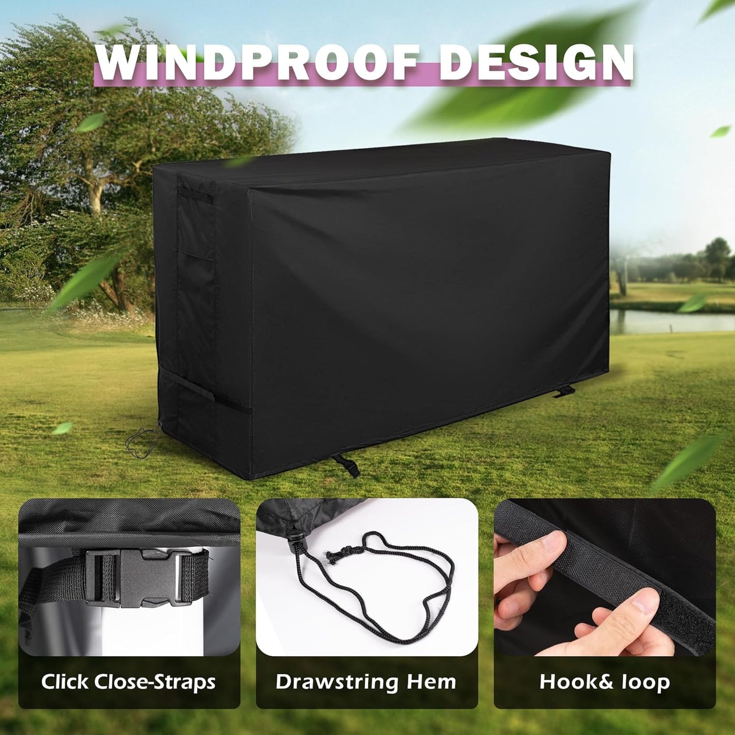 Grill Cover for Blackstone 36 Inch Griddle with Hood, Outdoor Griddle Cover for Blackstone 2210/2212/2310/2322, Flat Top Grill Cover for 4 Burner 36" Griddle