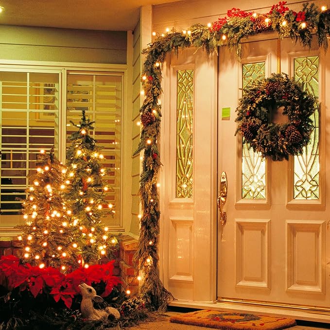 Solar String Lights for Outside, 2 Pack 100 Led Solar String Lights Outdoor Waterproof 100ft Solar Fairy Lights 8 Lighting Mode Solar String Lights Idea for Garden,Courtyards,Trees(Warm White)