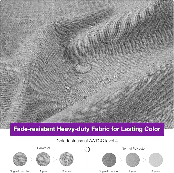 PURPLE LEAF 9' X 12' Left-right Tilting Outdoor Patio Umbrella Swivel Offset Cantilever Heavy Duty Rectangle Aluminum Umbrella with UV Resistant for Deck Pool Patio Backyard, Pebble Grey