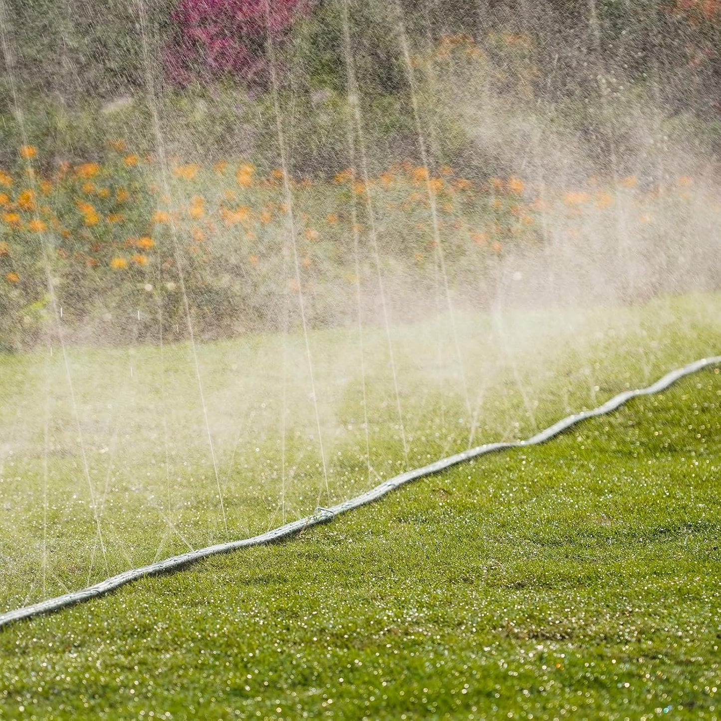 Sprinkler Soaker Hose 25ft for Garden Lawn, Watering Pipe with Holes, High-Efficiency Water-Saving Garden Irrigation System, Drip Hose Sprinkler