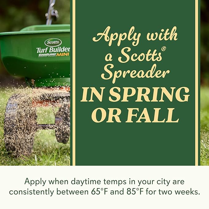 O.M. Scott and Sons Tall Fescue Blend Grass Seed, Fertilizer and Soil Improver, Naturally Crowds Out Weeds, Covers Up to 2,000 sq. ft., 8 lbs., 2-Pack