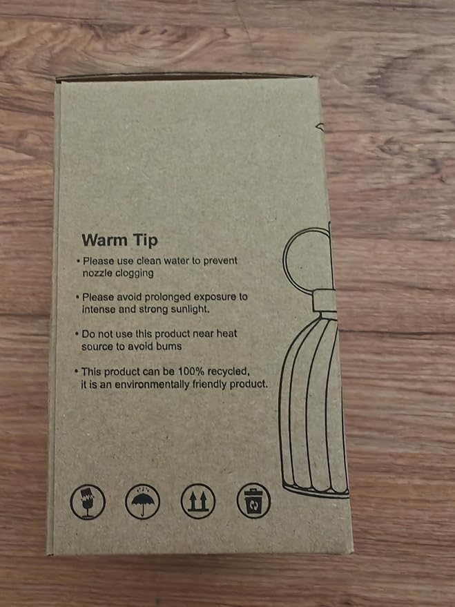 OFFIDIX Glass Spray Bottle,Flower Mister Watering Can Pot 6.3" Tall Spritzer Bronze Plastic Top Pump One Hand Watering Can Indoor Plant Mister Spray Bottle for Garden, Plants, Cleaning