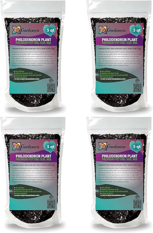 Organic Philodendron Soil Blend - Promote Strong Root Development and Vibrant Leaves - 20 QUARTS