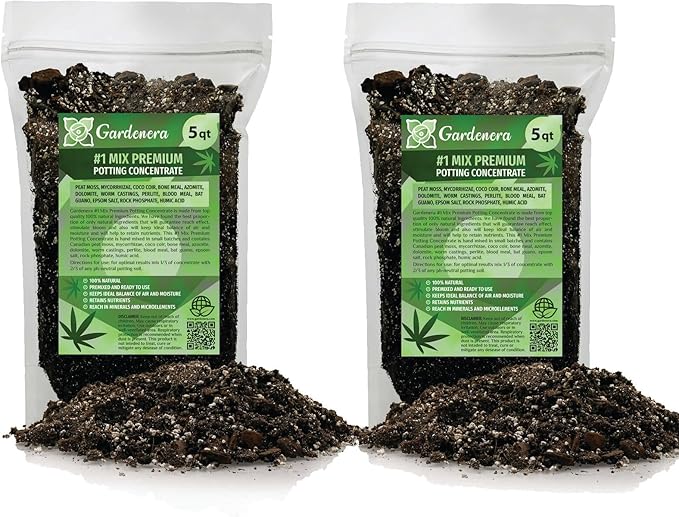 Organic Autoflower Plants Potting Soil Mix - Perfect Balance of Nutrients, Drainage, and Aeration for Thriving Autoflower Plants- 10 Quart