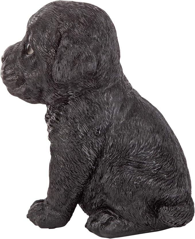 Design Toscano Black Lab Puppy Partner Collectible Dog Statue