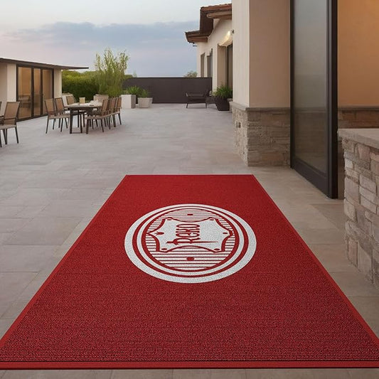 Custom Commercial Grade Carpet with Any Logo Size Color Shape Floor Entryway Area Rug Welcome Door Mat for Business Home Indoor/Outdoor Non Slip Washable Durable