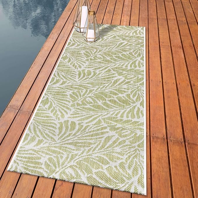 Keen Home Design Terrace Outdoor Runner Rug - 2x6 Washable Indoor/Outdoor Rug for Patio, Kitchen, Balcony, Beach, Garden, Deck and Porch, Size: 2'2"x5'7"