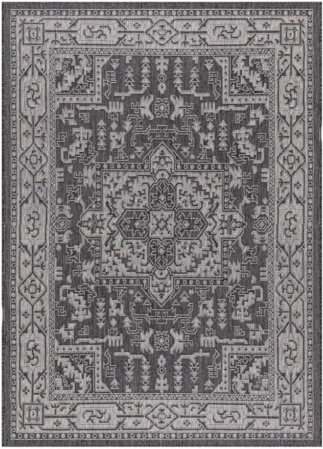 Keen Home Design Terrace Outdoor Area Rug - 9x12 Washable Indoor/Outdoor Rug for Patio, Kitchen, Balcony, Beach, Garden, Deck and Porch, Size: 8'10"x12'