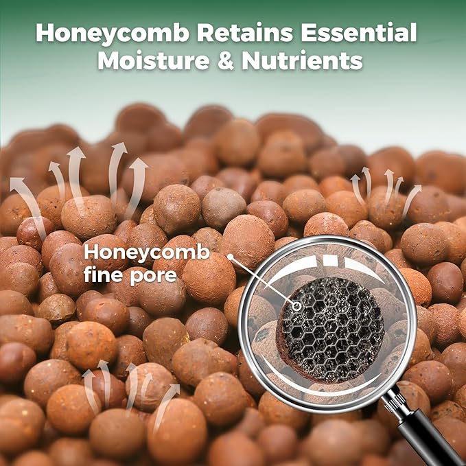 T4U Leca Clay Pebbles for Plants, 10 LBS 10-20 mm Clay Balls for Indoor Plants, Natural Clay Pebbles for Orchid Potting Mix, Hydroponic, Leca Pots, Plant Drainage, Garden Soil