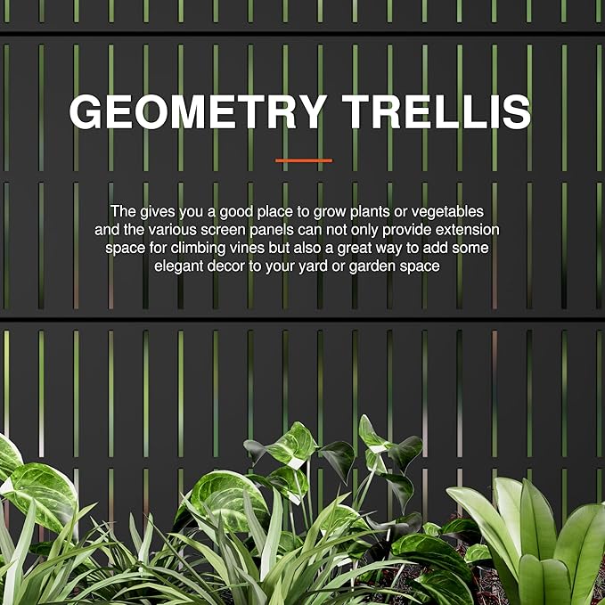 Casaphoria Metal Raised Garden Bed with Trellis and Wheels, 72"x47"x16" Planter Box for Climbing Plants, Vegetables & Vines, Features Drainage Holes and Privacy Screen (Black)