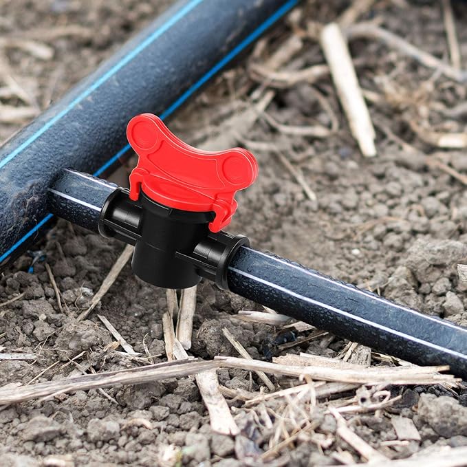 Drip Irrigation Switch Valve Gate Valves for 1/2 Inch Double Male Barbed Valve (16)
