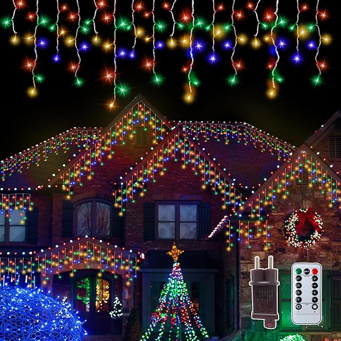 PEMOTech 432-LED 32.8FT DIY Decorative Lights with Remote & 8 Modes，Plug in Connectable Fairy Lights Timer for for Wedding, Storefront Decoration, Easter, Garden Parties & Waterproof Spring Nights