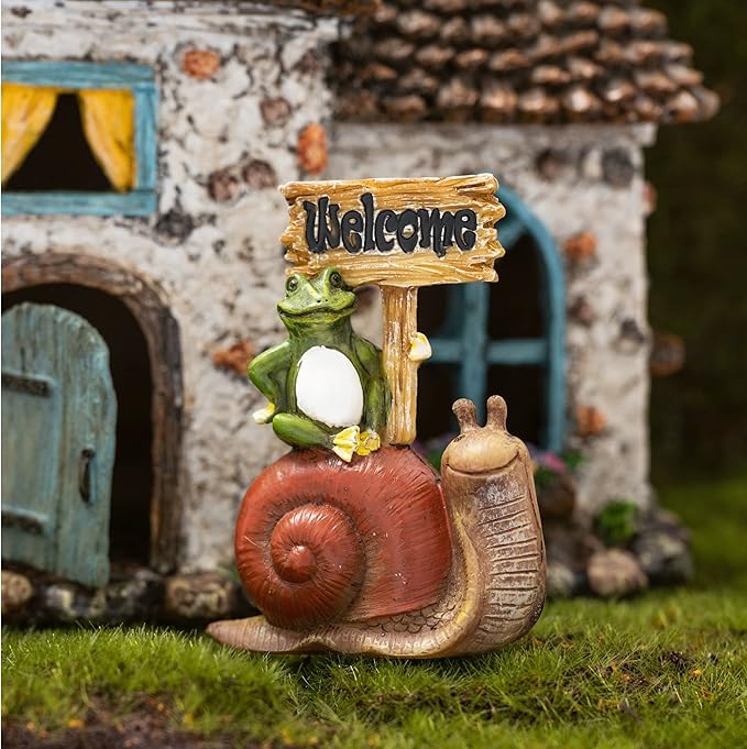 Fairy Garden House Kit - Fairy House, Fairy Garden Accessories Outdoor & Fairies for Fairy Garden – Fairy Houses for Gardens Outdoor - 4 Piece Kit for Adults