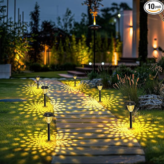 SOLPEX Solar Lights for Outside,10 Pack Solar Lights Outdoor Waterproof,Warm White Outdoor Solar Lights for Yard,Garden,Pathway,Patio and Landscape Lighting Decor