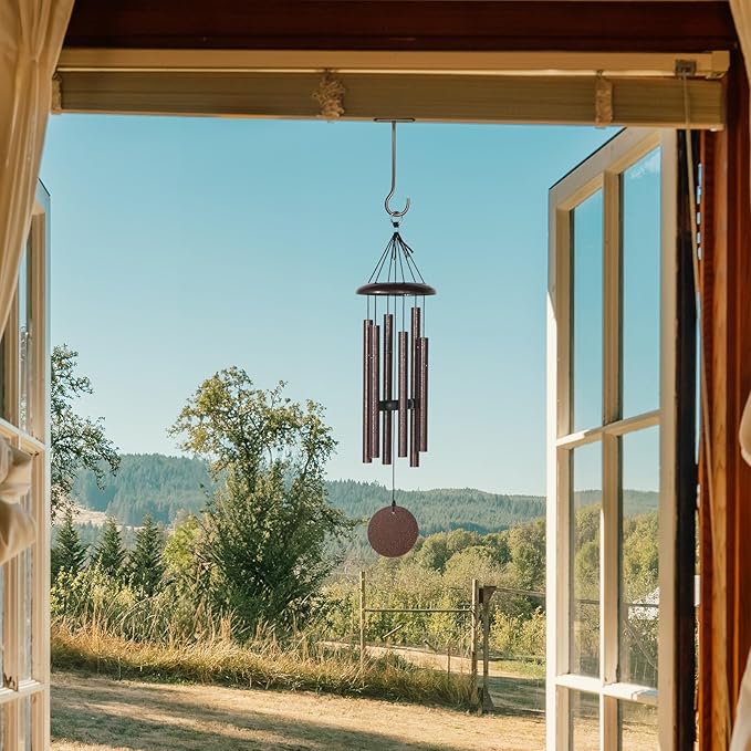 Hanging Plant Bracket 6inch 4Pack Metal Plant Hook Shepherds Hook Decorative Wall Plant Hanger for Hanging Lanterns Bird Feeder Flower Basket Home Decor Indoor & Outdoor Brown