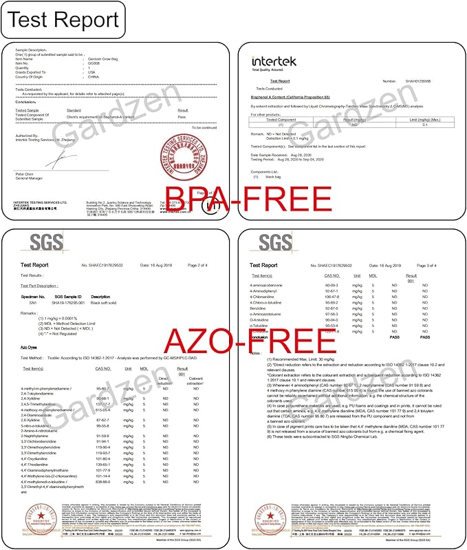 Gardzen 10-Pack 3 Gallons Grow Bags, Aeration Fabric Pots with Handles, Heavy Duty Cloth Pots for Plants