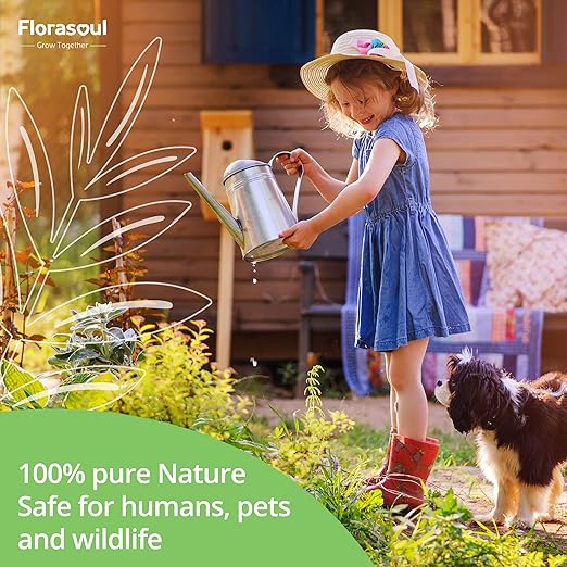Florasoul® Plant Booster – Organic Vegan Fertilizer for Self-Sufficient Gardeners! All-Purpose, Nutrient-Rich Plant Food for Lush Growth, Vibrant Flowers & Healthy Soil – 100% Natural, Pet-Safe