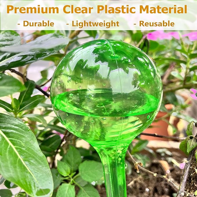 MOONSOUND Plant Watering Dispenser, 10Pcs Plant Watering Devices, Premium Plant Automatic Waterer, Indoor Outdoor Plant Self Watering Spikes, Pot Flower Self Watering Bulbs