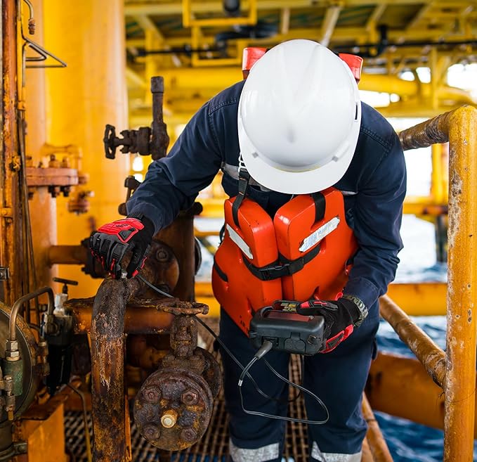 DULFINE Impact-Resistant Work Gloves Men, Heavy Duty Mechanic Gloves,Touch Screen,Ideal for Construction,Forestry, Oil Rig Drilling,Mechanic