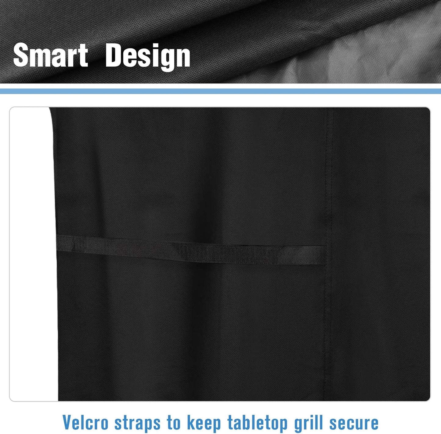 Grill Cover for Nexgrill Fortress 2.0 2-Burner Tabletop Portable Grill, Heavy Duty 600D Waterproof Table Top BBQ Grill Cover