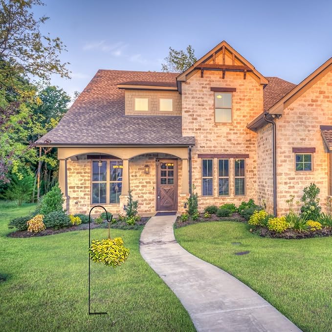 Ashman Shepherd's Hooks 35 Inch (8 Pack), Black, Made of Premium Metal for Hanging Solar Lights, Bird Feeders, Mason Jars, Christmas Lights, Lanterns, Garden Stakes and Wedding Décor.