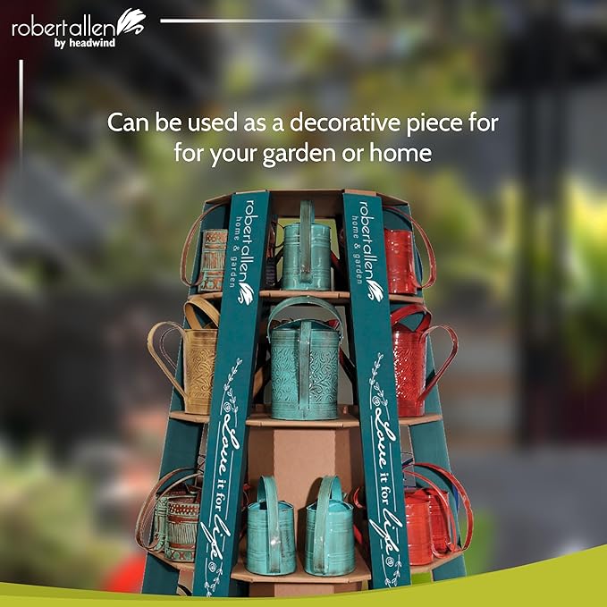 Robert Allen MPT01504 Danbury Watering Can, 0.5 Gallon, Oceanside