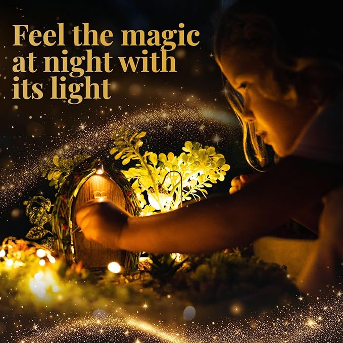 Opening Fairy Door and Window with Light, Fairy Doors for Trees Outdoor, Fairy Door, Fairy House Kit, Fairy Garden Decor, Fairy Doors, Fairy Garden Decor, Fairy Garden Decorations, Garden Fairy