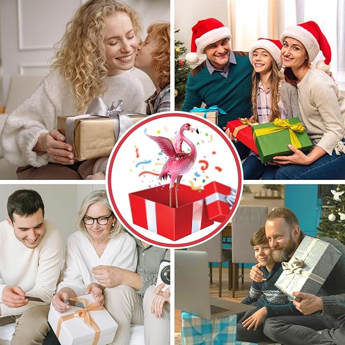 Natelf Garden Flamingo Statues and Sculptures, Outdoor Metal Bird Yard Art, Pink Flamingos Lawn Ornament for Patio Backyard Porch Decorations