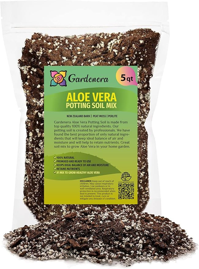 Premium Aloe Vera Potting Soil Mix - (5 Quart Bag)