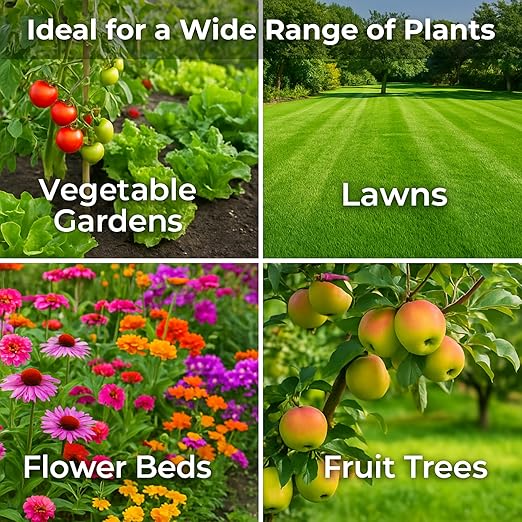 Gypsum for Soil - Calcium for Plants - Gypsum Fertilizer for Gardening, Lawn & Vegetables - Calcium for Garden (2 qts. - 4 lbs)